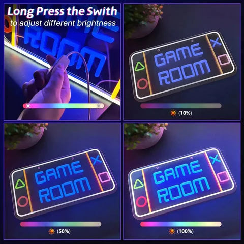 LED Game Room Neon Signs Gaming Decor