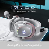 Redragon H510 ZEUS-X RGB White Wired Gaming Headset