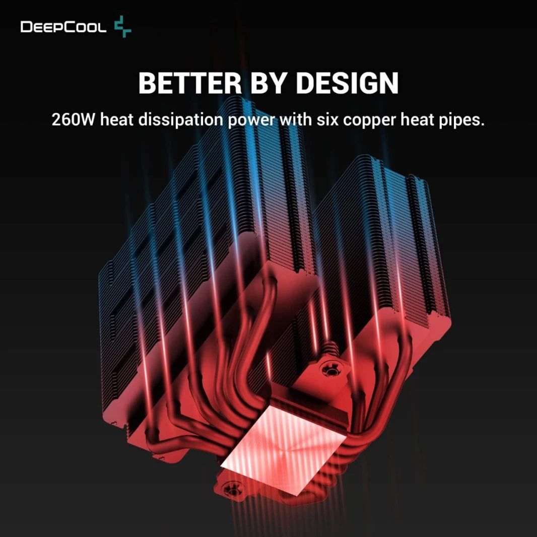 The DeepCool AG620 DIGITAL BK ARGB