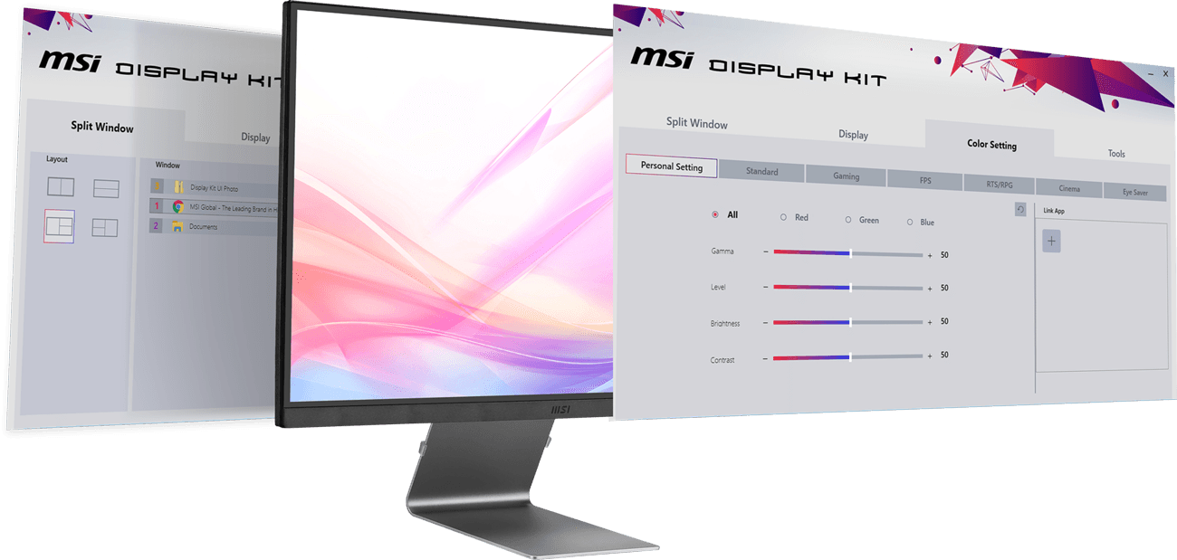 MSI Modern MD271UL, 27" Monitor, 3840 x 2160 (UHD), IPS, 60 Hz, 4ms, HDMI, DP Port, USB C, Tilt, Silver