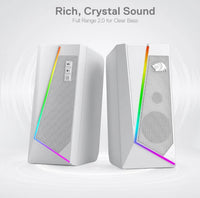 Redragon GS520 RGB Desktop Speakers White