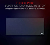 Redragon P032 Flick XL Mouse Pad with Stitched Edges Waterproof for Work Games Office Home