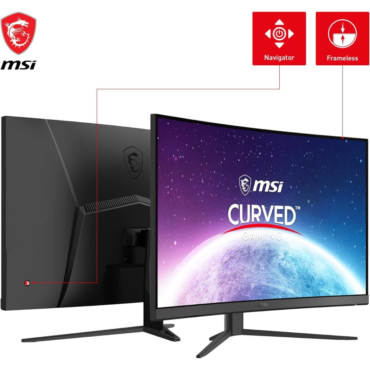 MSI G32C4X, 32" Gaming Monitor, 1920 x 1080 (FHD) Curved Gaming Monitor