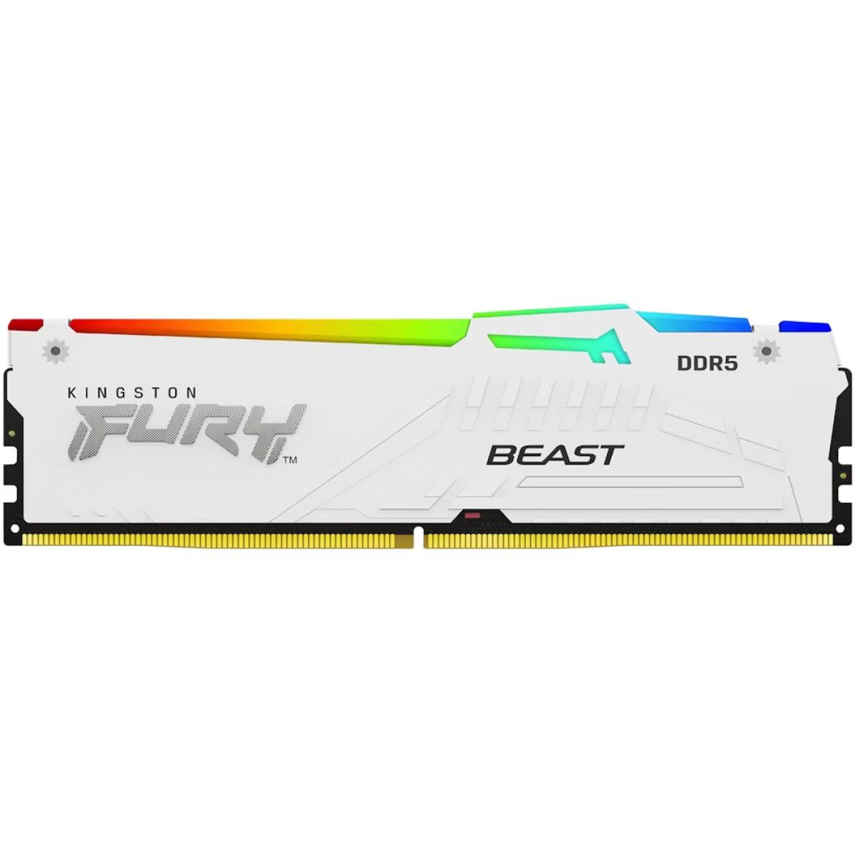 Kingston FURY Beast RGB 16GB (1 x 16GB) 5600MHz DDR5 Desktop Memory Special Edition - White