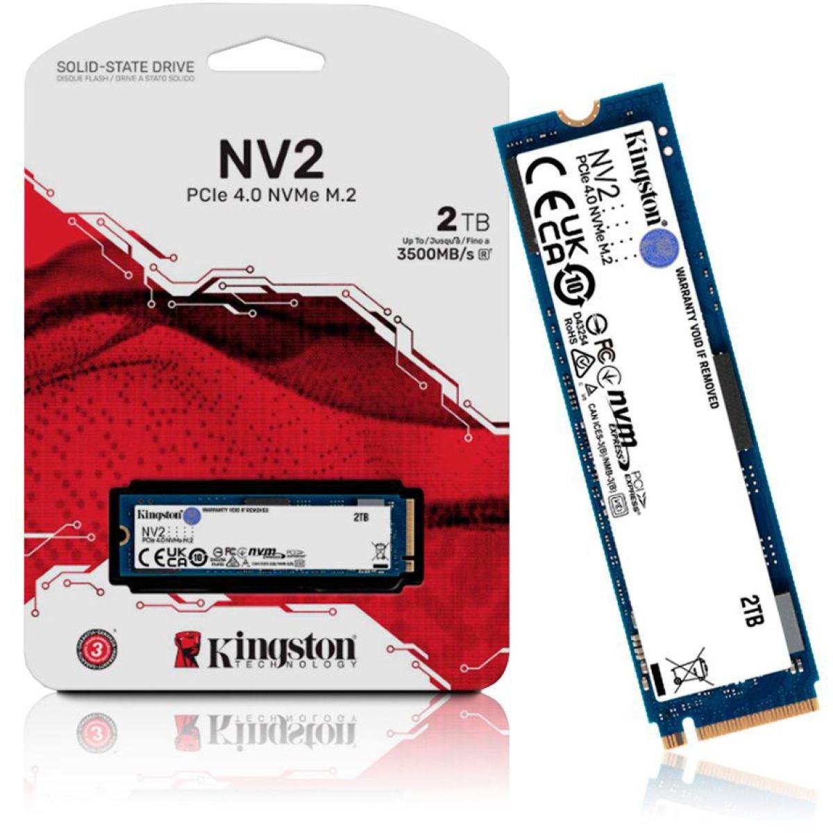 Kingston NV2 2TB M.2 2280 NVMe PCIe 4.0 Internal SSD Up to 3500 MB/s