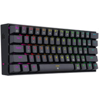 Redragon K630 Dragonborn 60% Wired RGB Compact Mechanical 61 Keys Linear Red Switch -Black