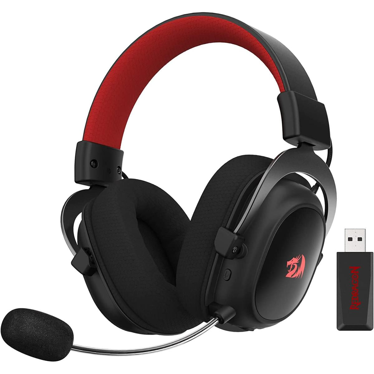 Redragon H510 Zeus-X RGB Wireless 7.1 Surround Sound 53MM Audio Drivers Memory Foam Durable Fabric Cover Multi Platforms Headphone