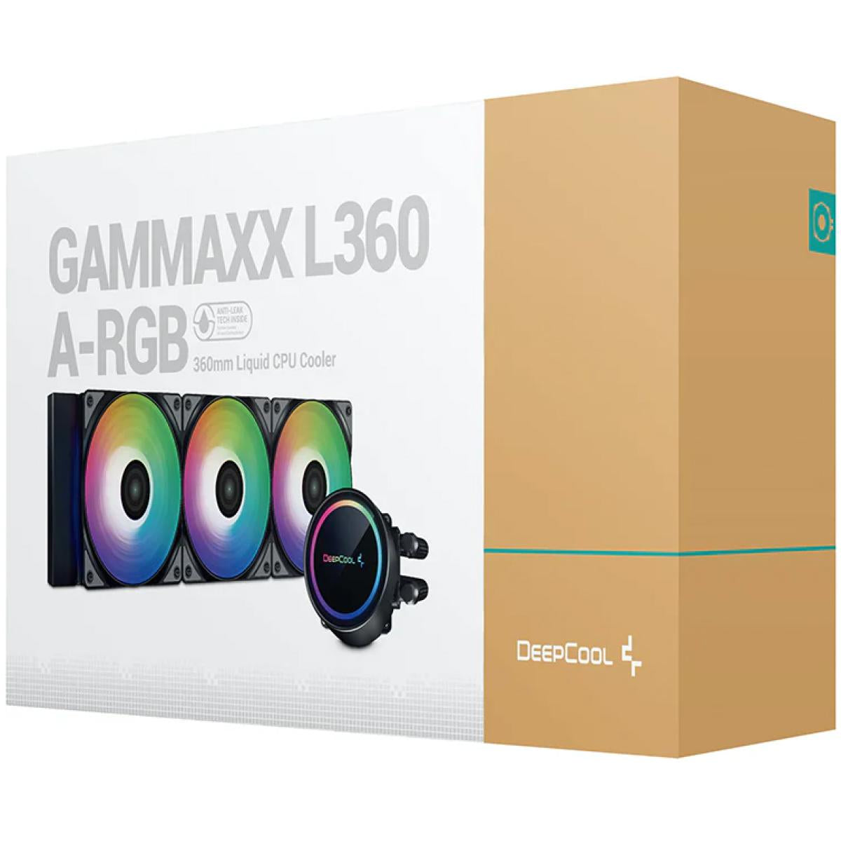 DEEPCOOL GAMMAXX L360 A-RGB AIO Liquid Cooler Anti-Leak Technology