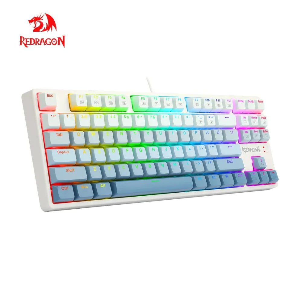 REDRAGON K645W RGB CASS USB Mechanical Gaming Wired Keyboard Blue Switch DIY Led Backlit 87 Keys Gamer for Computer PC Laptop