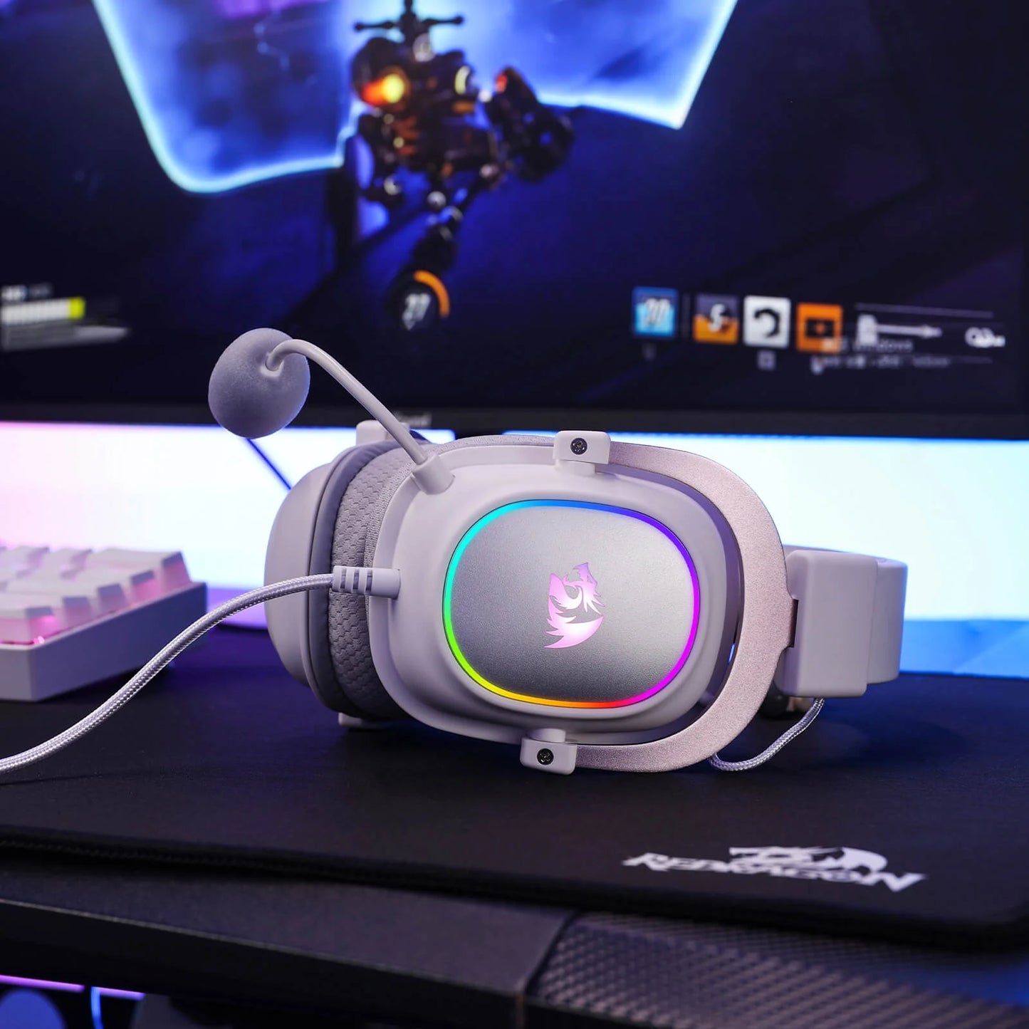 Redragon H510 ZEUS-X RGB White Wired Gaming Headset