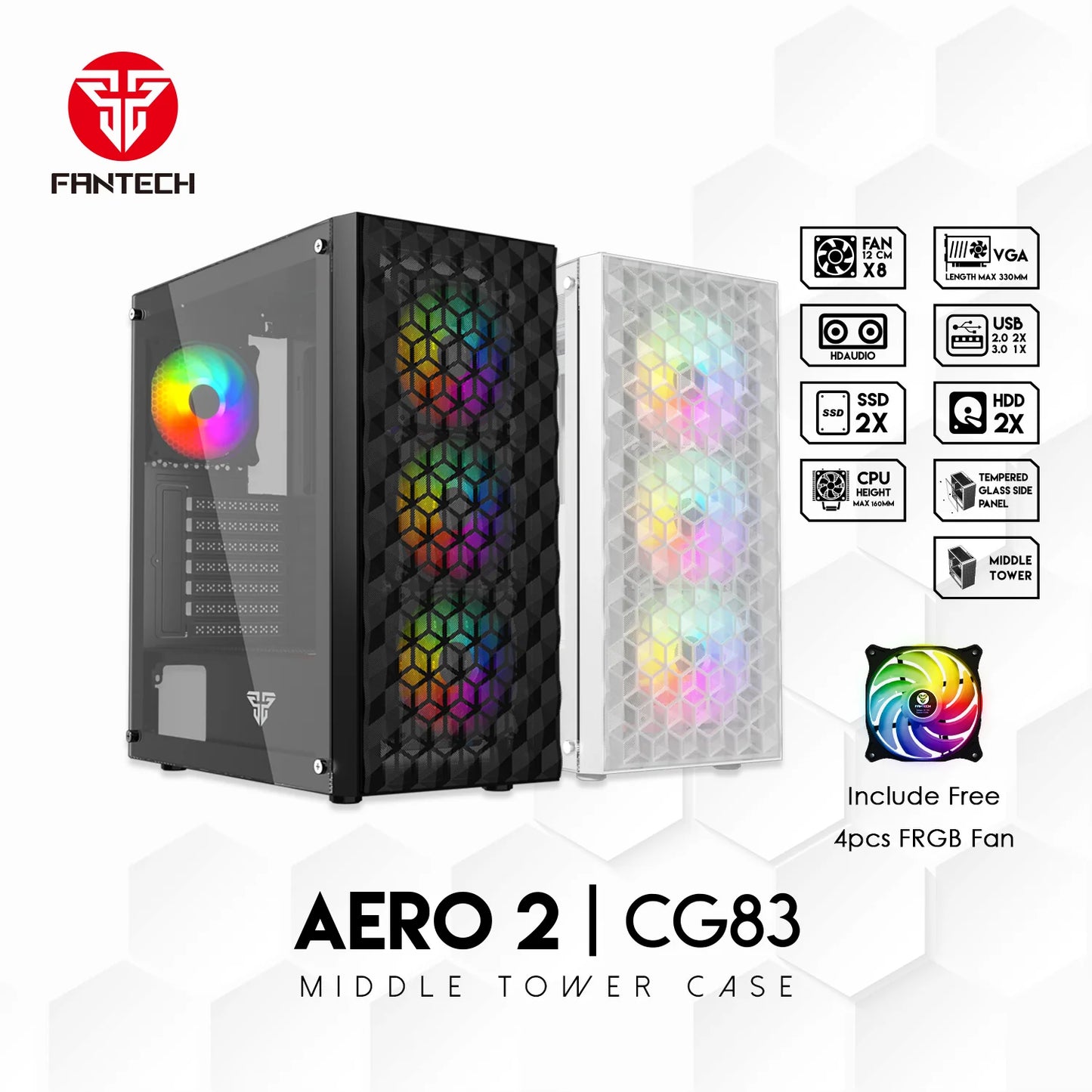 Fantech Aero 2 CG83 Middle Tower Case