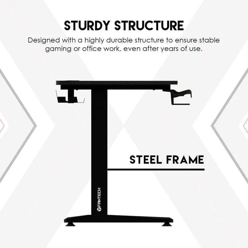 Fantech Tigris GD210 Gaming Desk RGB Illumination Premium And Sleek Large Surface With Cable Management