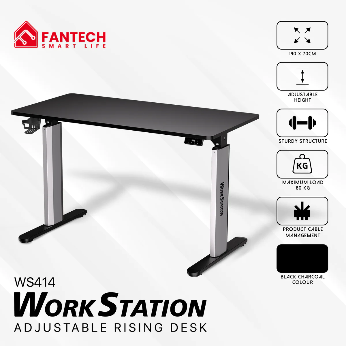 Fantech WS414 Work Station Asjustable Rising Desk