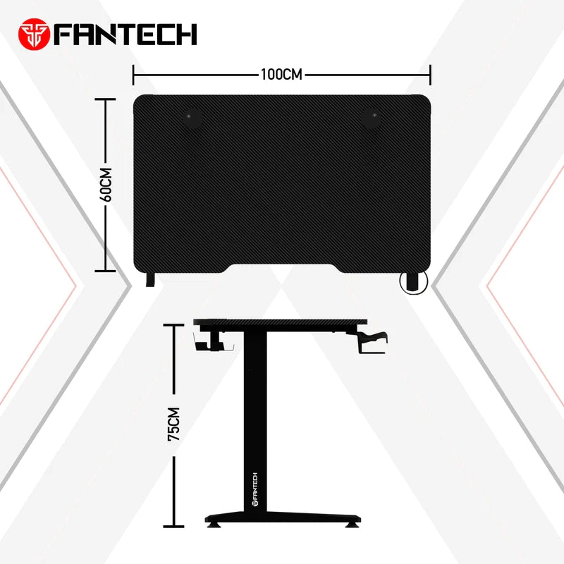 Fantech Tigris GD210 Gaming Desk RGB Illumination Premium And Sleek Large Surface With Cable Management