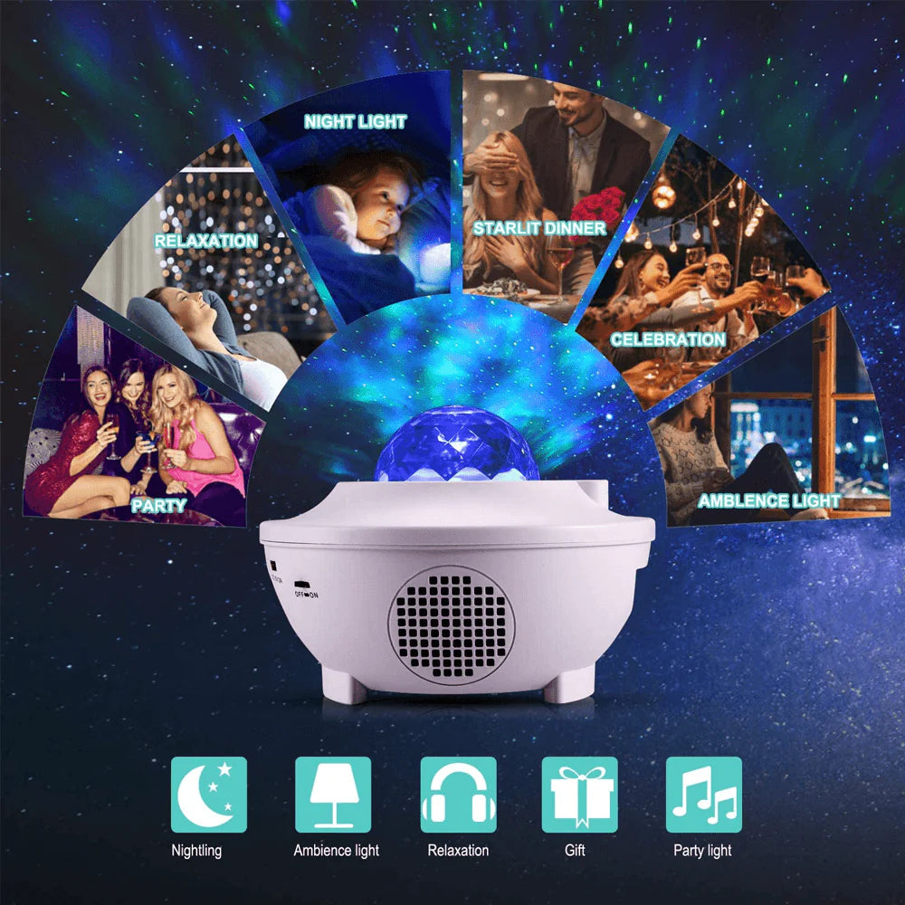 Starry Projector Light and Music Player