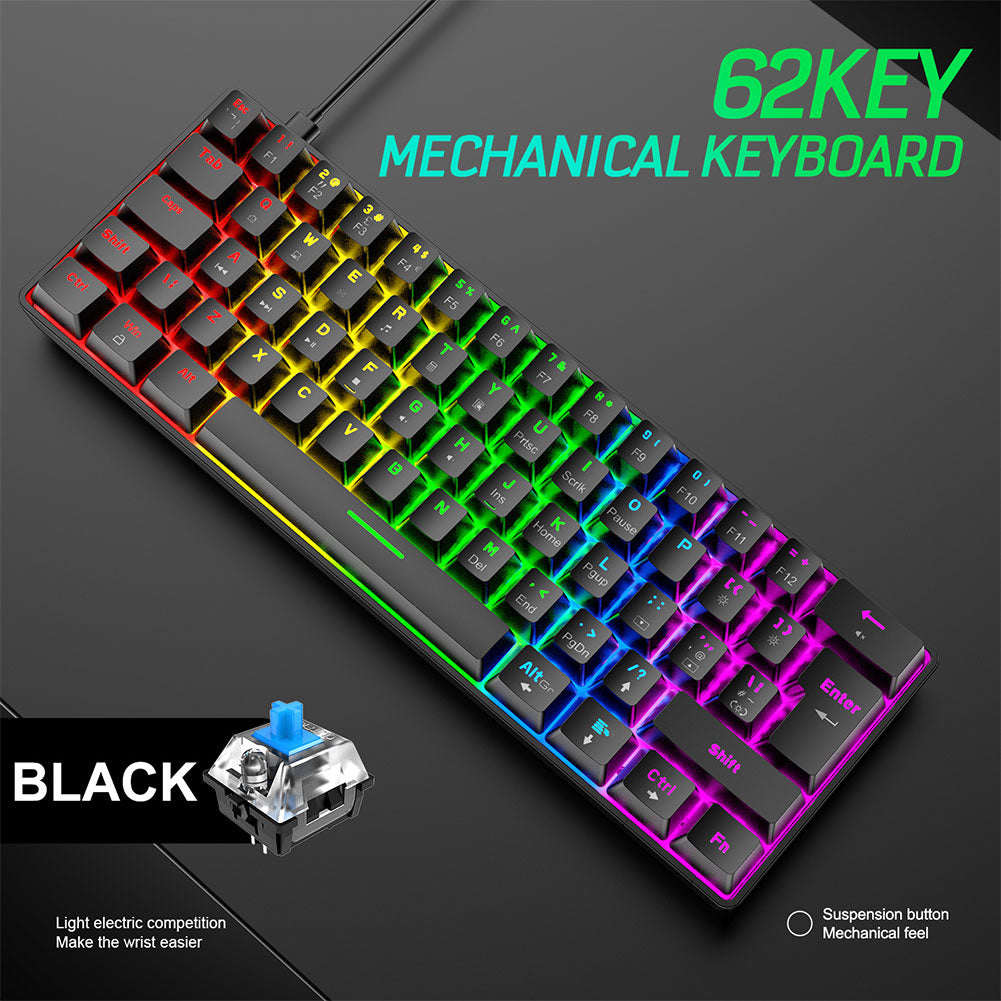 T60 Mechanical Gaming Keyboard 60% ( black )