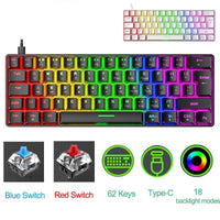 T60 Mechanical Gaming Keyboard 60% ( black )