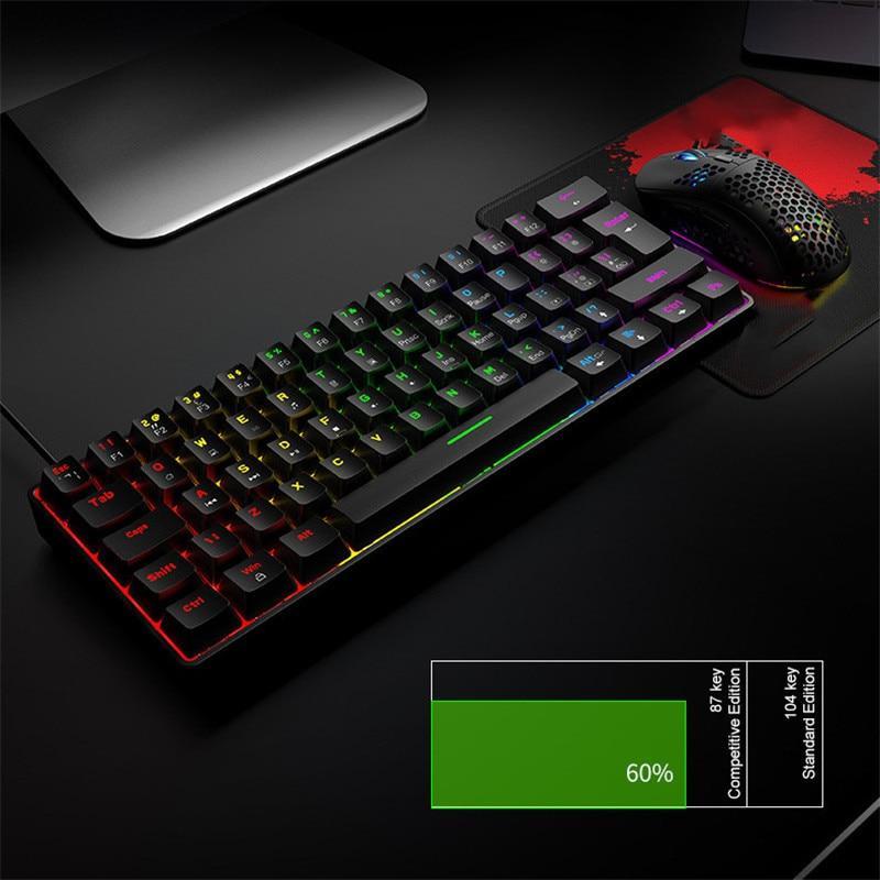 T60 Mechanical Gaming Keyboard 60% ( black )