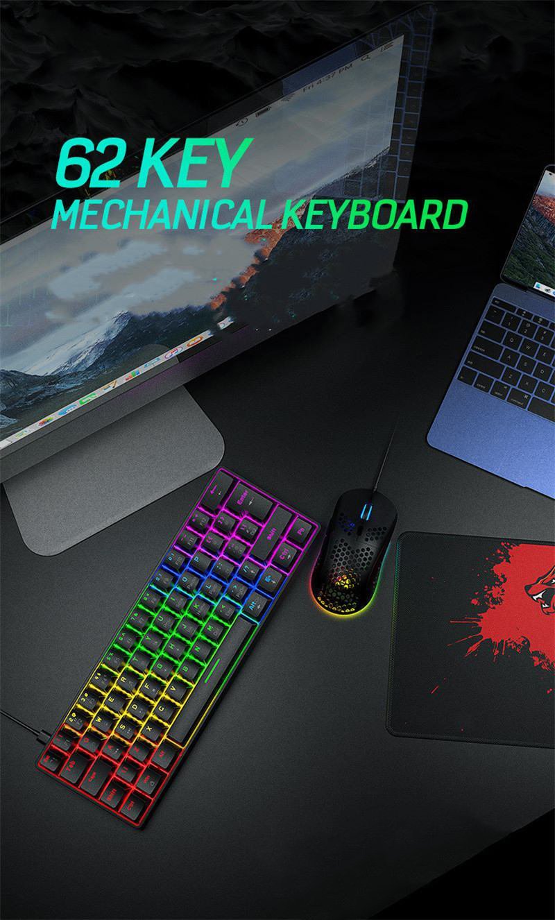 T60 Mechanical Gaming Keyboard 60% ( black )