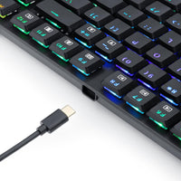 Redragon K607P-KBS Wireless 2.4G and Bluetooth Gaming Keyboard