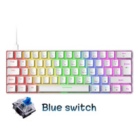 T60 Mechanical Gaming Keyboard 60% ( White )