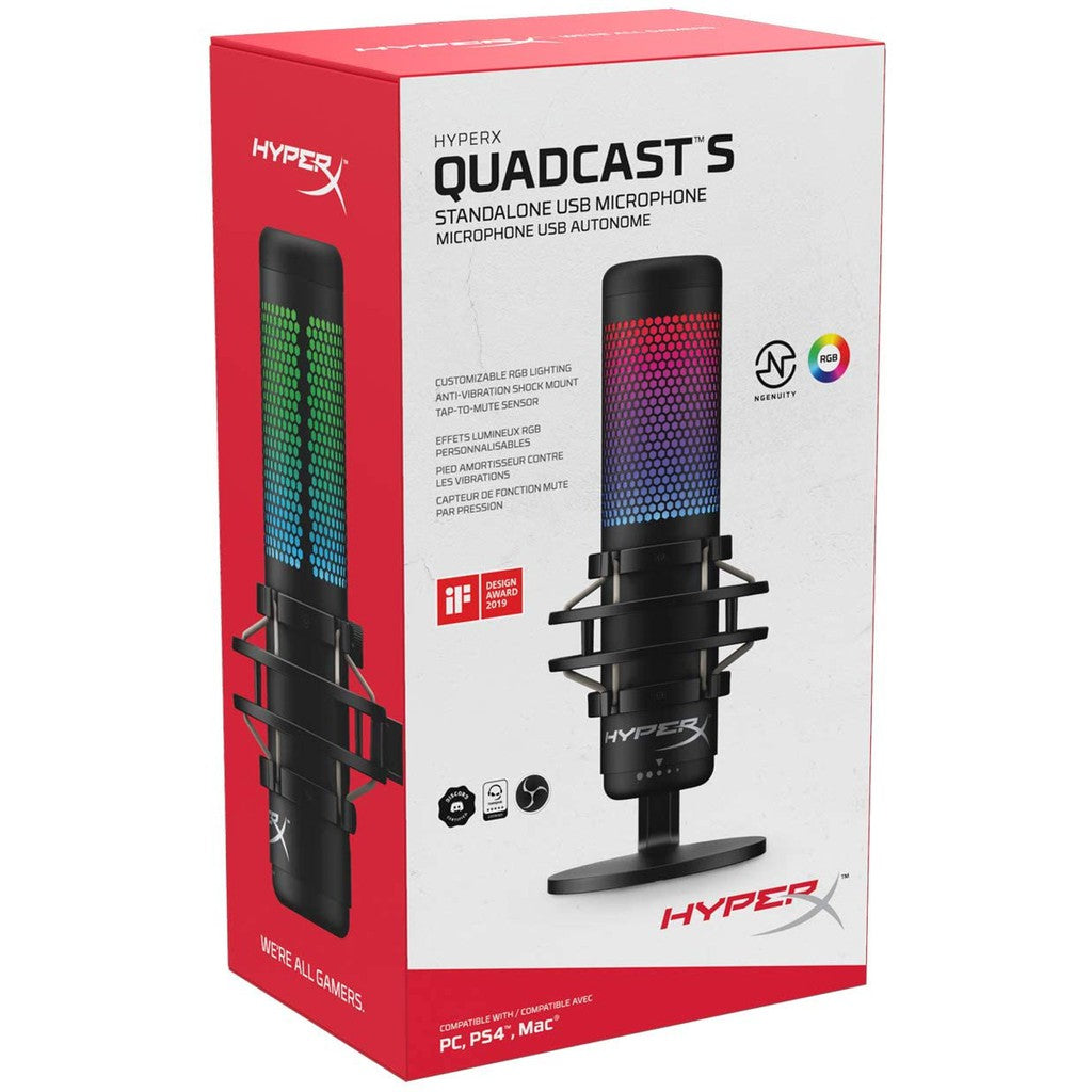 Mic HyperX QuadCast s RGB