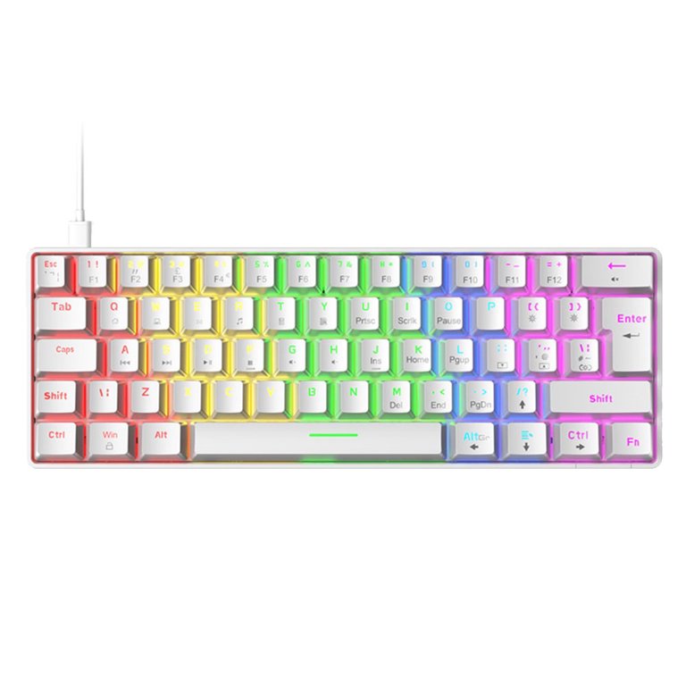 T60 Mechanical Gaming Keyboard 60% ( White )